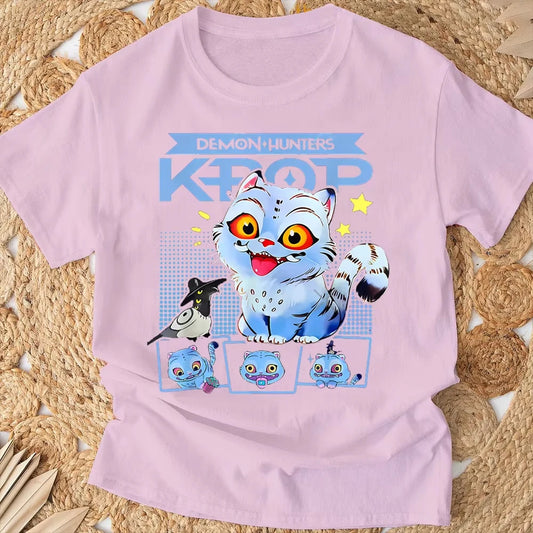Kpop Demon Hunter HD Tiger Print T-Shirt – Stylish &amp; Comfortable Summer Tee