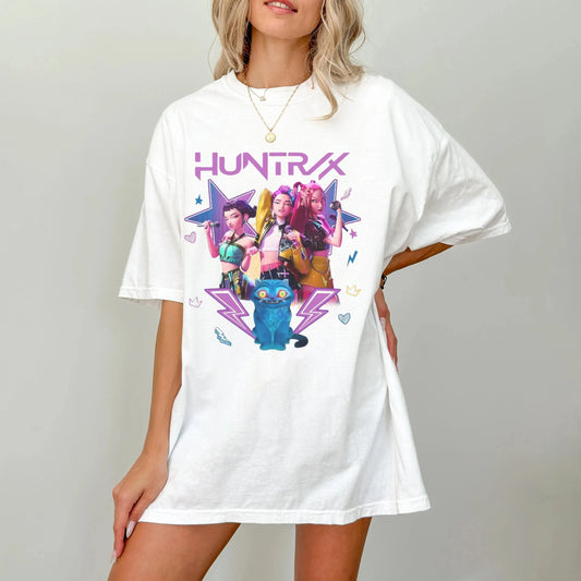 Comfort Colors Kpop Demon Hunters Shirt Jinu Manga Shirt Korean Pop Lover Gift Kpop Huntrix Shirt Demon Hunter Girls Fan Shirt