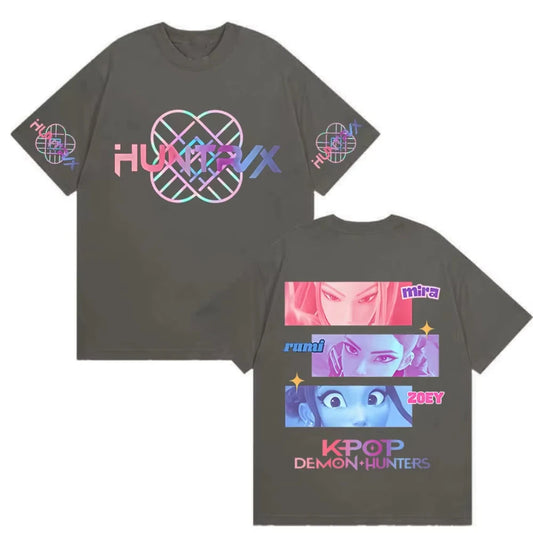 K-pop Demon Hunters Film 2025 Graphic T-Shirt – Vintage Oversized Tees