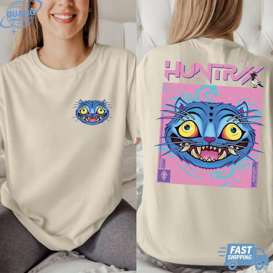 Kpop Devil Hunter Derpy Tiger and Bird Pattern Cotton T-shirt