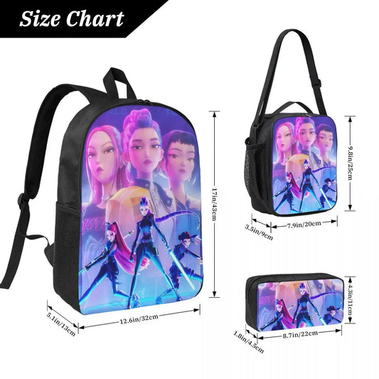 Kpop Demon Hunters 3-in-1 School Bag Set