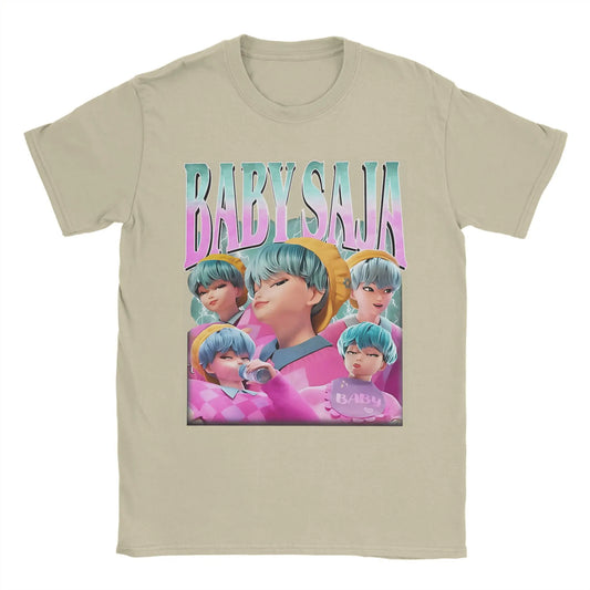 Baby Saja Retro Kpop Demon Hunter Villain Pure Cotton T-Shirts