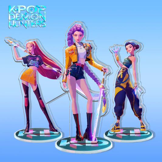 KPop Demon Hunters Acrylic Stand – Anime Character Desktop Decoration