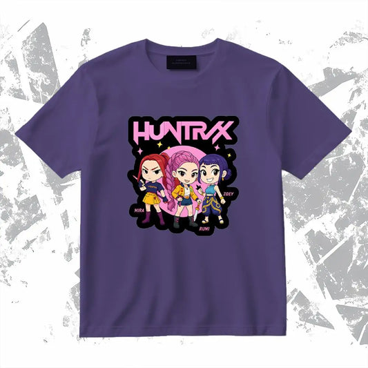 Kpop Demon Hunter Anime Graphic T-shirt – Trendy Streetwear for All Ages