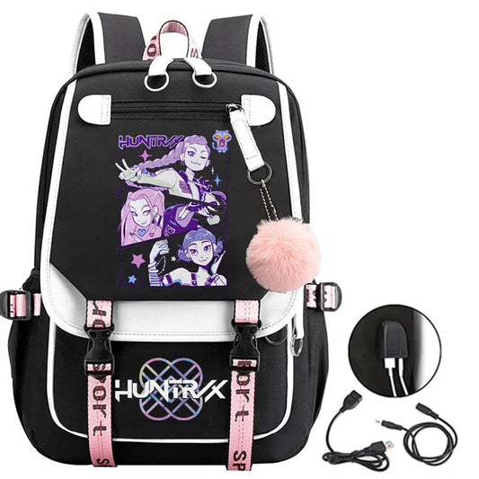 KPop Demon Hunters Backpack – School & Travel Bag