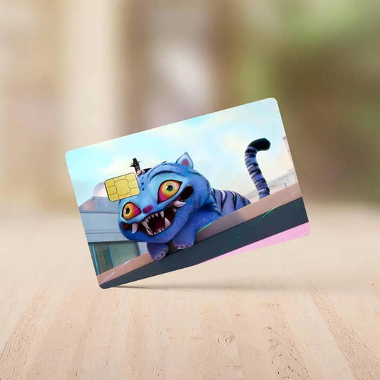 KPop Demon Hunters Tiger 100% Hot Sale Amine Credit Debit Bank Card Bus Card Film Skin Sticker