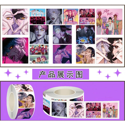 Vibrant Demon Hunters Stickers Roll – Perfect for Anime &amp; KPop Fans