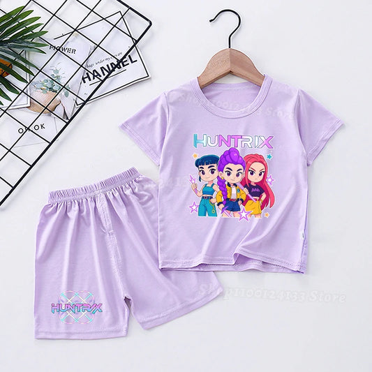 Adorable Demone Hunter Baby Pajamas Set for Kids – Cute Anime Sleepwear