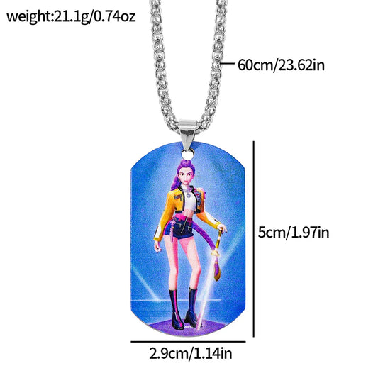 TV Show KPop Demon Hunters Pendant Necklace – Stylish Accessories for Fans