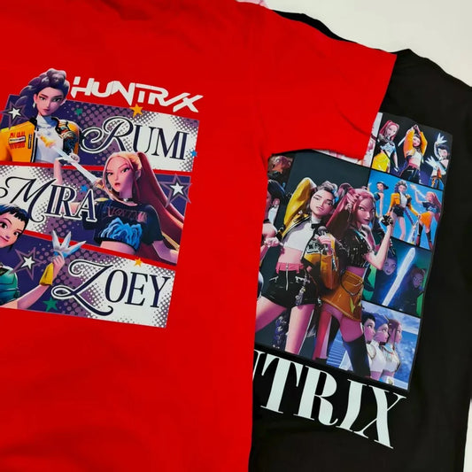 Huntrix Girls Kpop Demon Hunters Two-Sided Anime Shirt