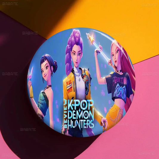 KPop D-Demon H-Hunters Creative Pins – Unique Brooches for Fans