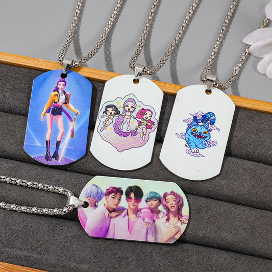 KPop Demon Hunters Pendant Necklace – Kawaii Accessories for Fans