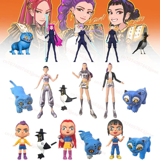 KPop Demon Hunters Figures – Anime Model Toys &amp; Desk Collectibles
