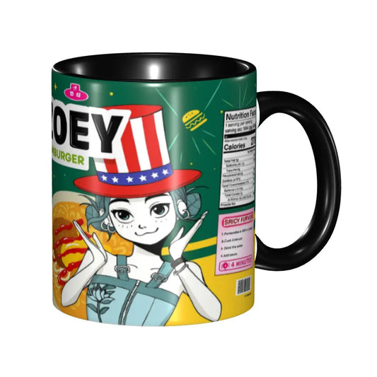 Kpop Demon Hunters Ramen Zoey Mug – Kawaii Tea Cup for Christmas Gifts